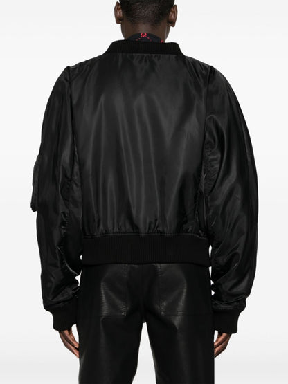 Nylon bomber jacket