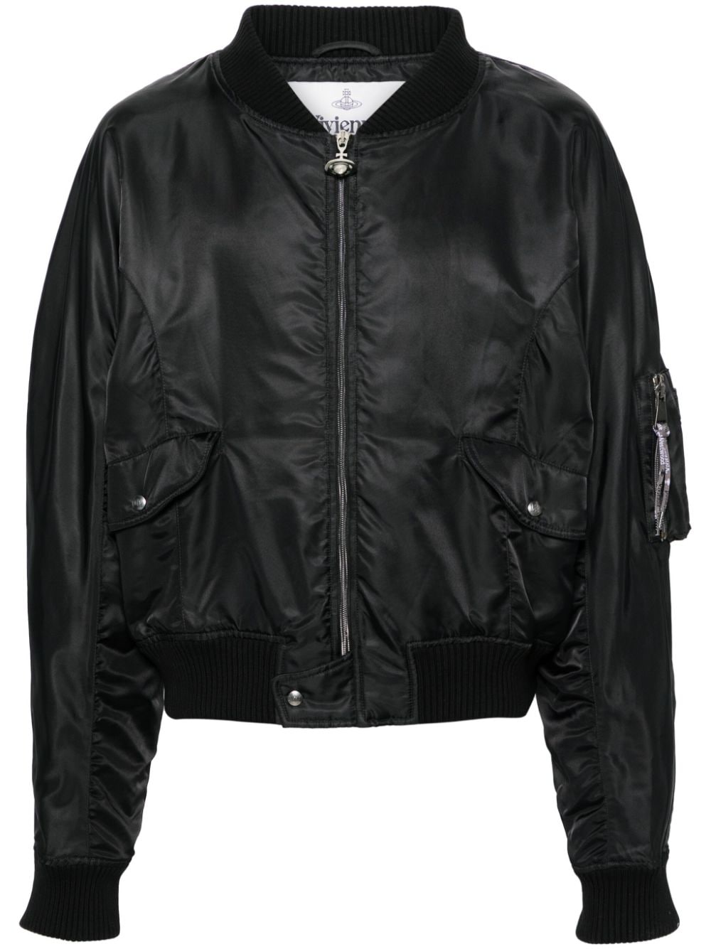 Nylon bomber jacket