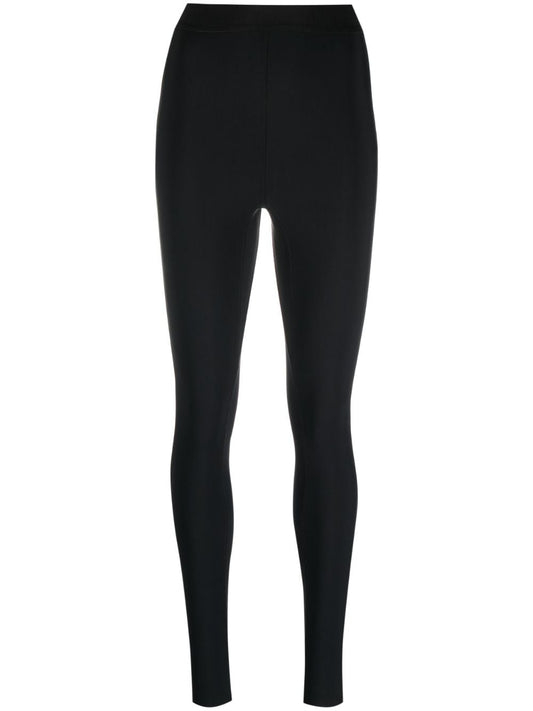 High waist zipped leggings