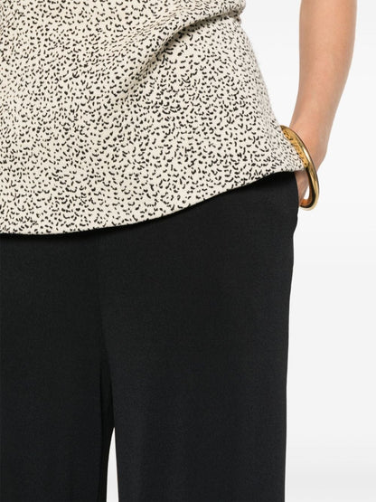 Crepe jersey trousers