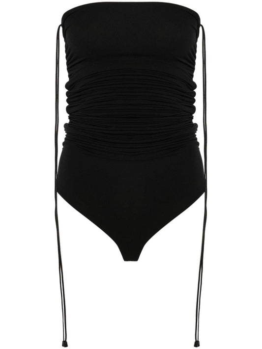 Fatal draping string bodysuit