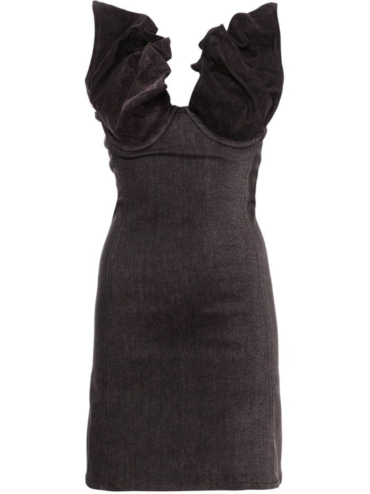Denim mini dress