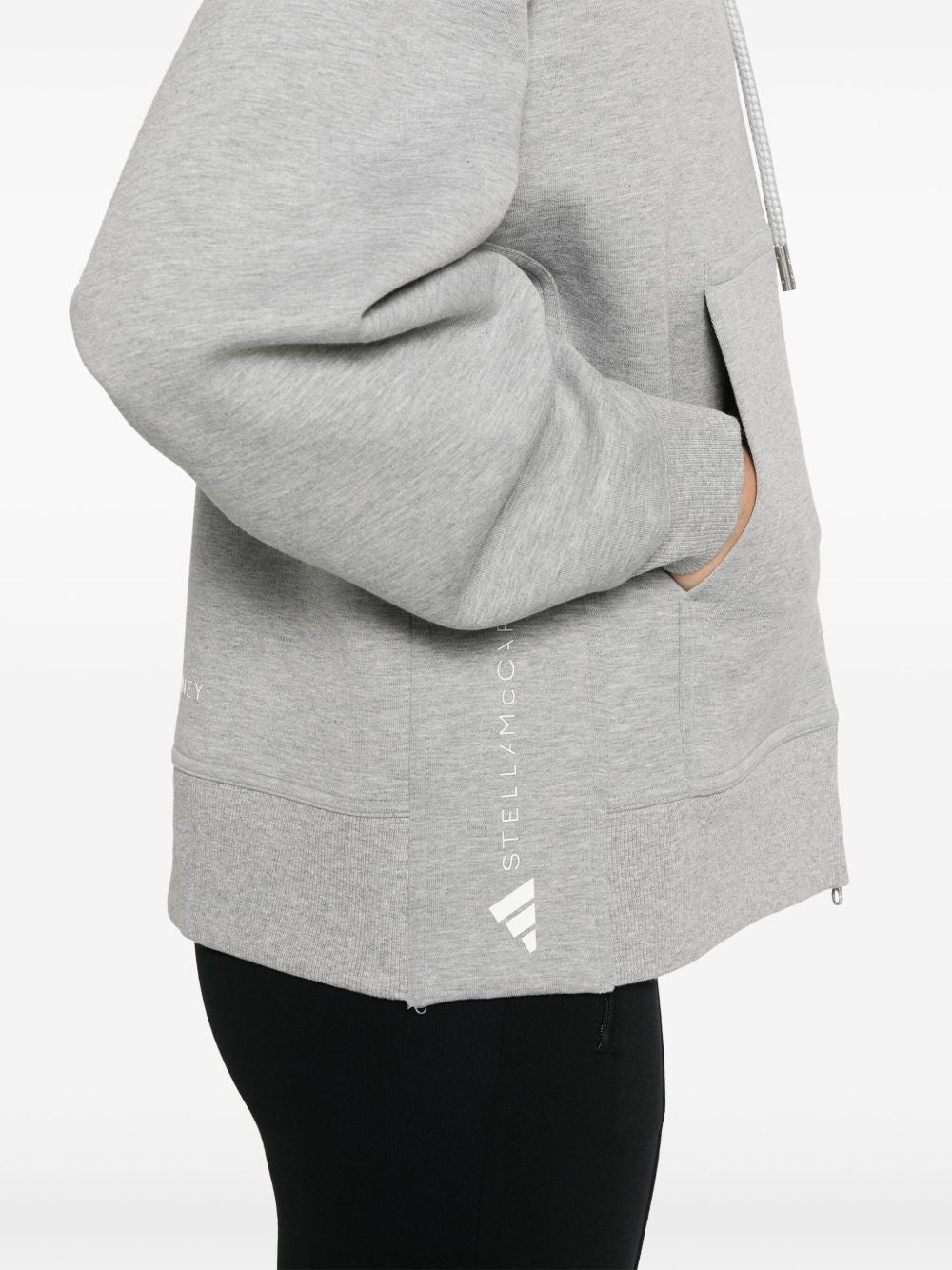 Logo organic cotton hoodie