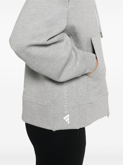 Logo organic cotton hoodie