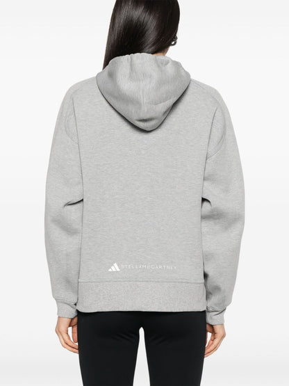 Logo organic cotton hoodie