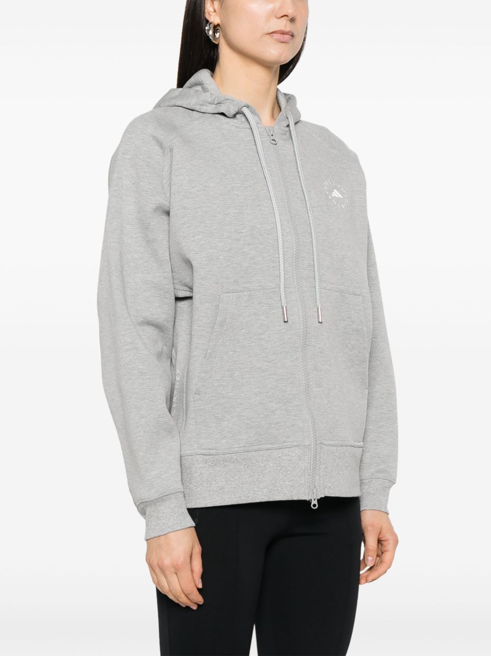 Logo organic cotton hoodie