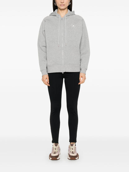 Logo organic cotton hoodie