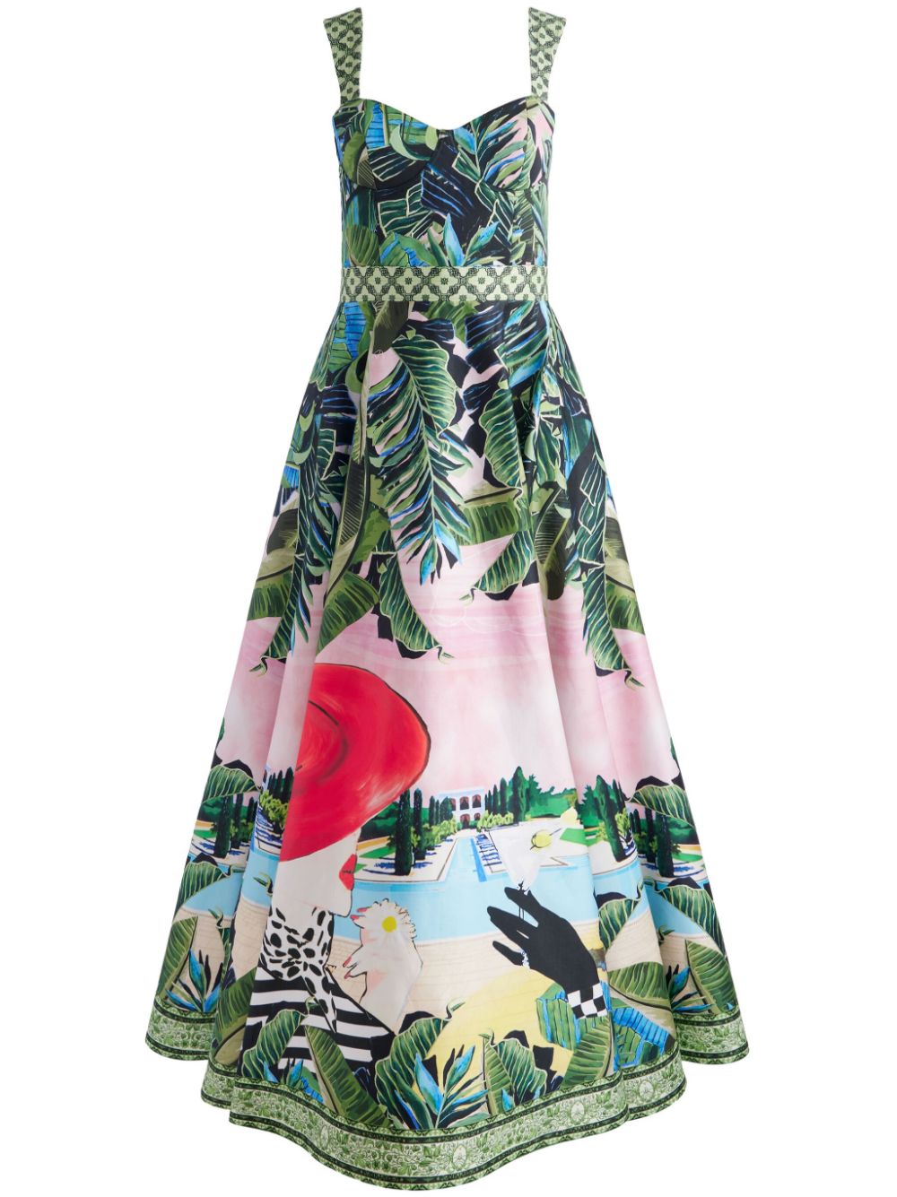 Fia printed midi dress