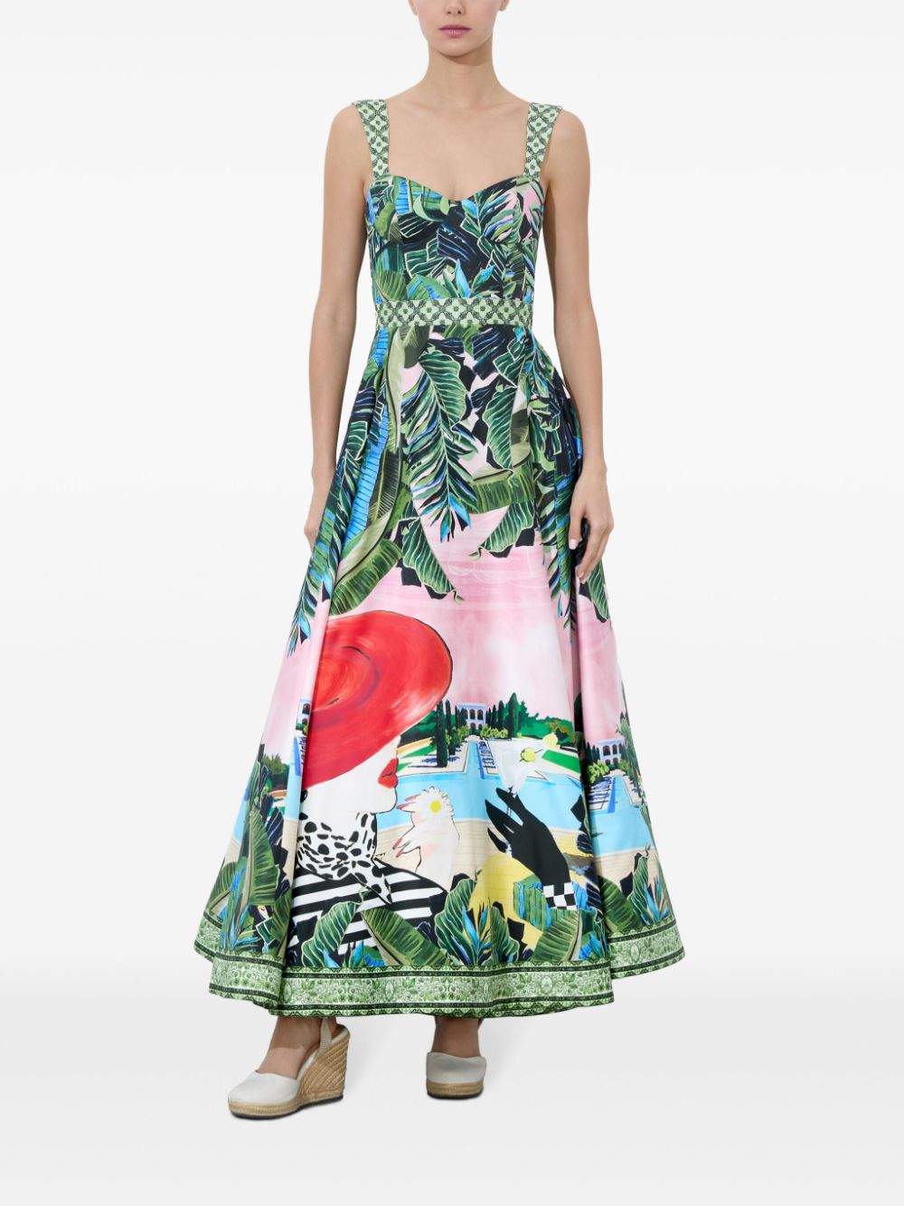 Fia printed midi dress