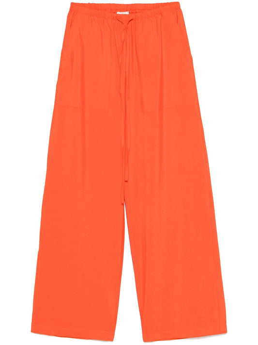 Silk blend trousers