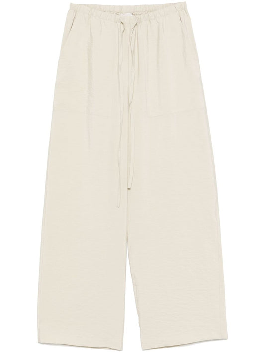 Silk blend trousers