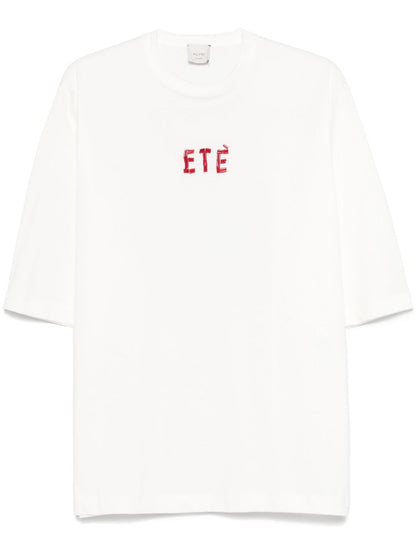 Embroidered cotton t-shirt