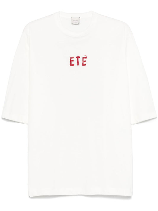 Embroidered cotton t-shirt