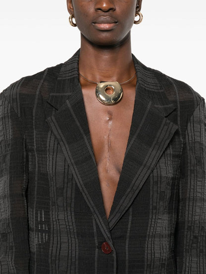 Single-breasted blazer jacket