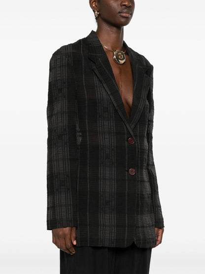 Single-breasted blazer jacket