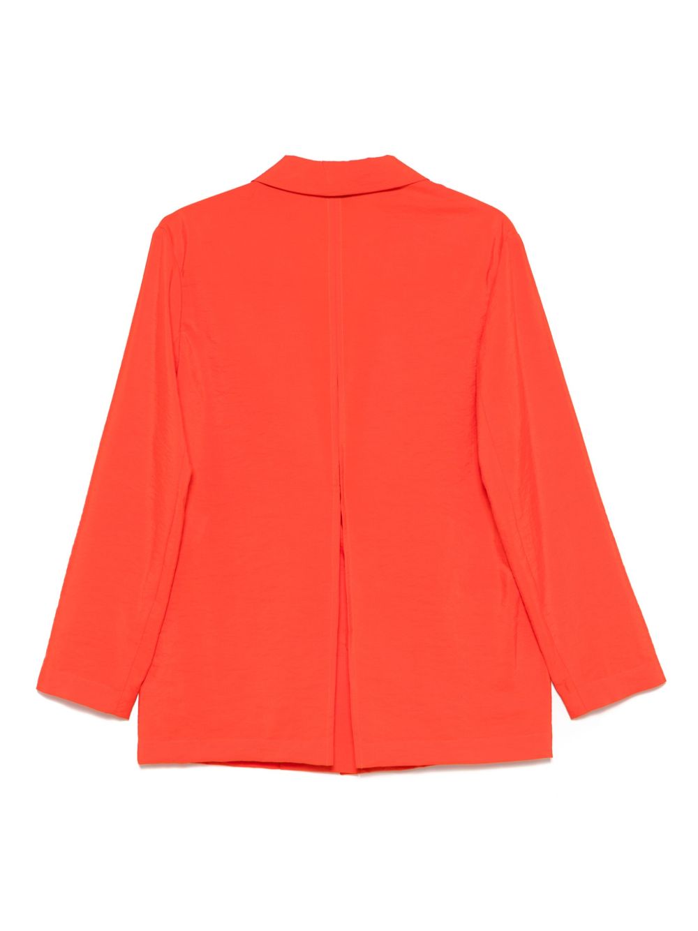 Silk blend single-breasted blazer jacket
