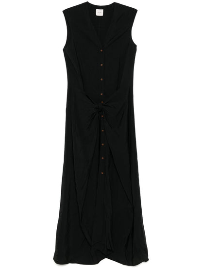 Buttoned long dress