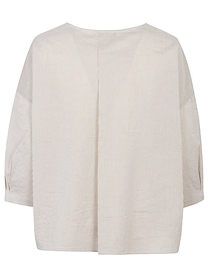 Cotton and silk blouse