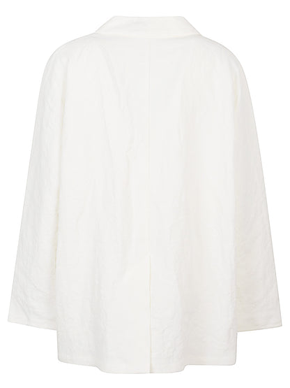 Linen single-breasted jacket
