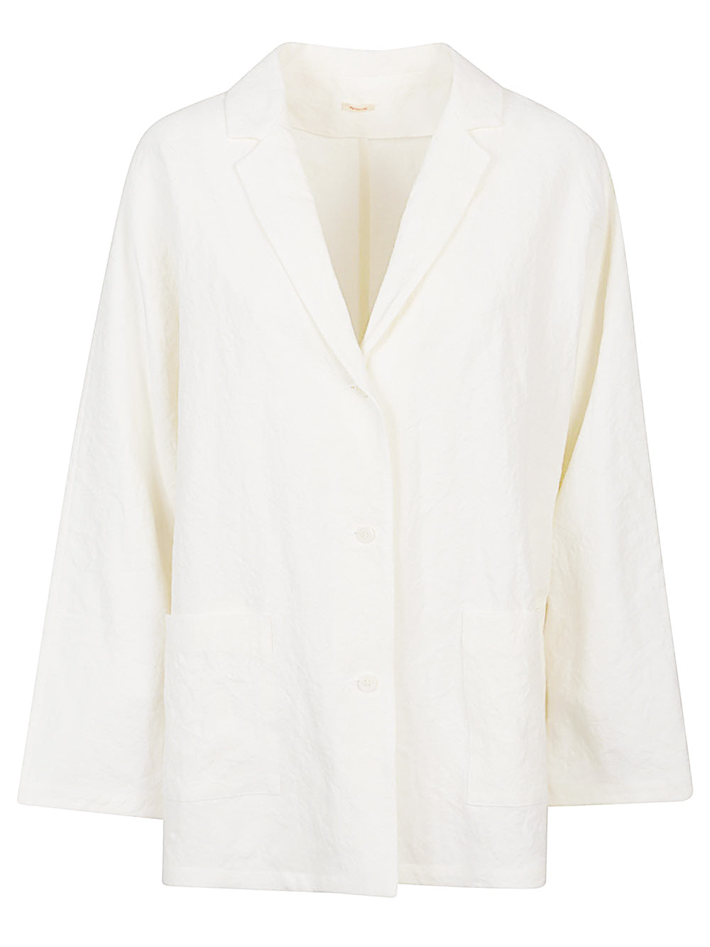 Linen single-breasted jacket