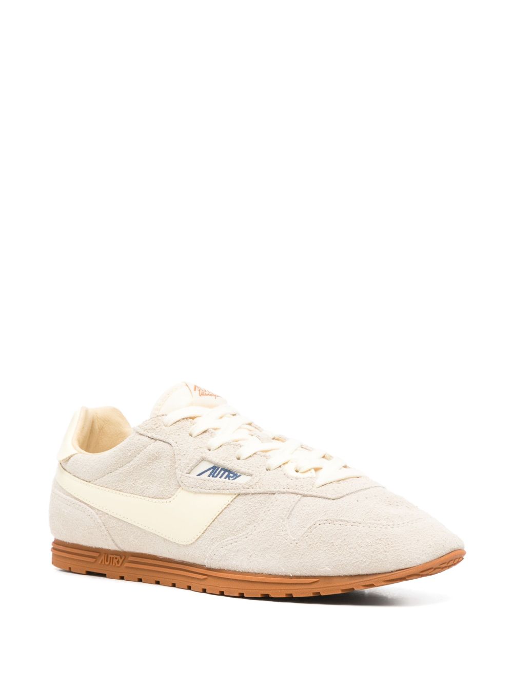 Windspin low leather sneakers