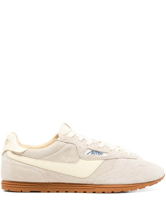 Windspin low leather sneakers