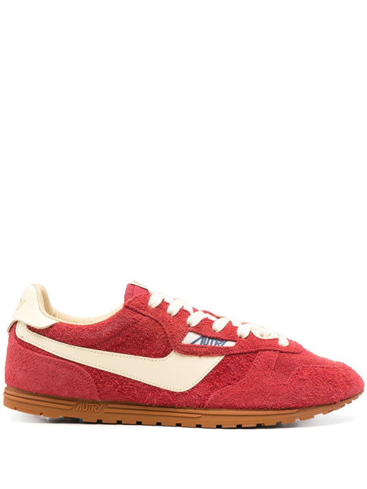 Windspin low leather sneakers