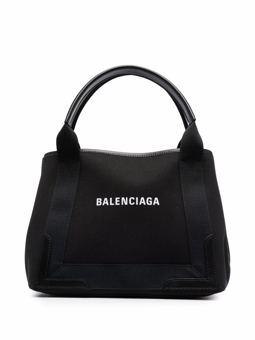 Navy cabas small canvas tote bag