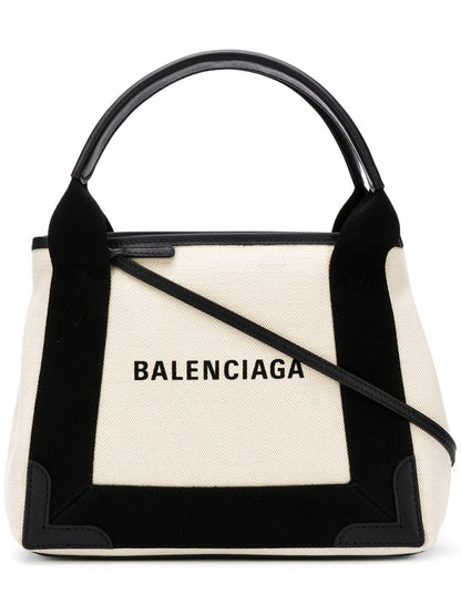 Navy cabas xs canvas tote bag