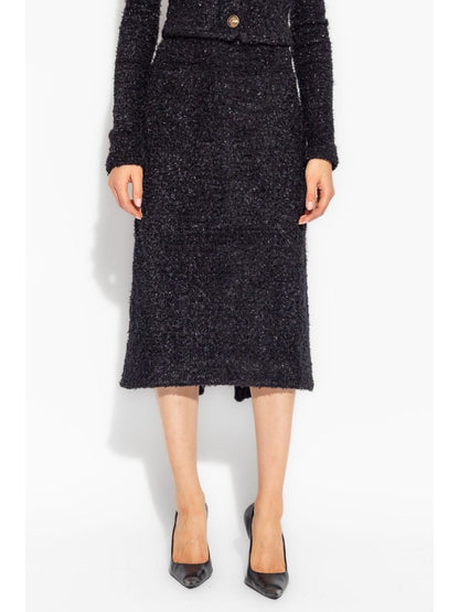 Tweed midi skirt