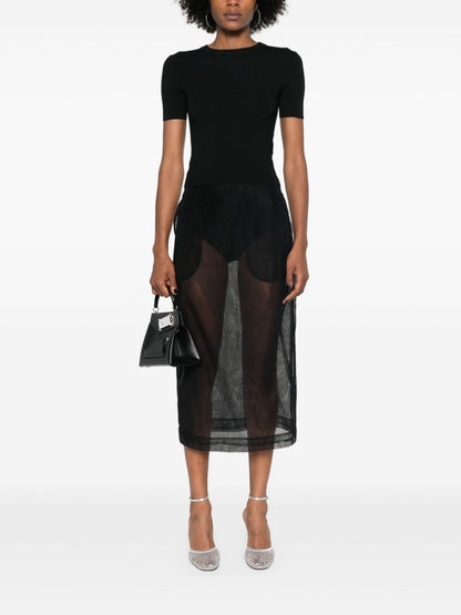 Open-knit wool top