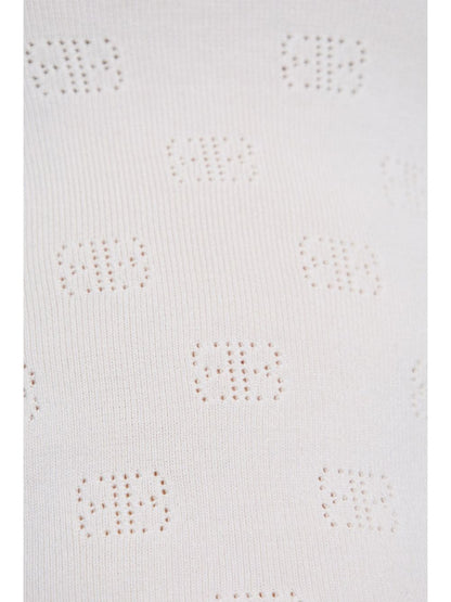 Open-knit wool top