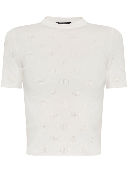 Open-knit wool top
