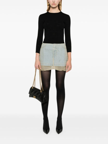 Open-knit wool top