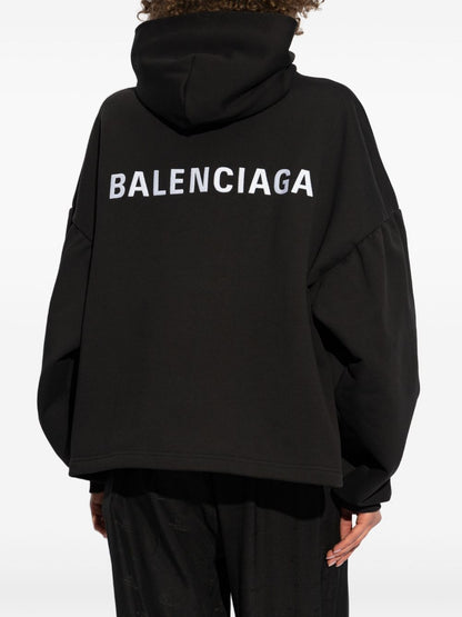 Logo cotton hoodie