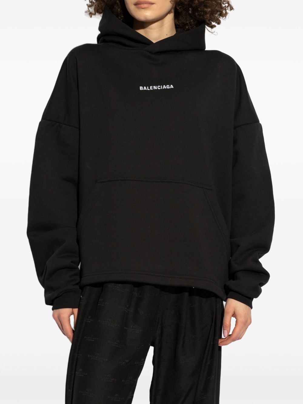 Logo cotton hoodie