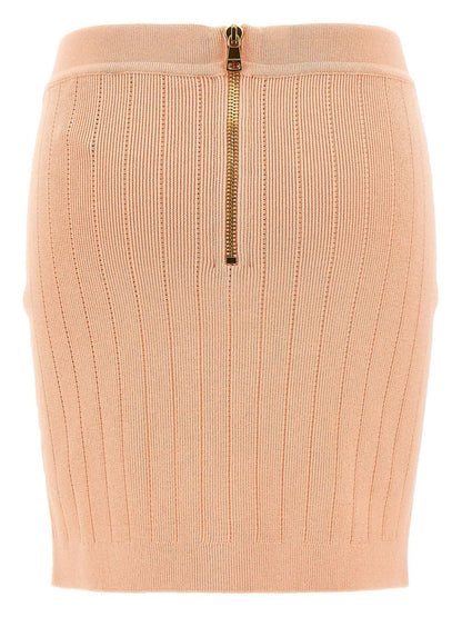 Knitted mini skirt