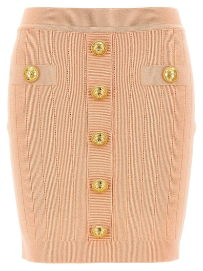 Knitted mini skirt