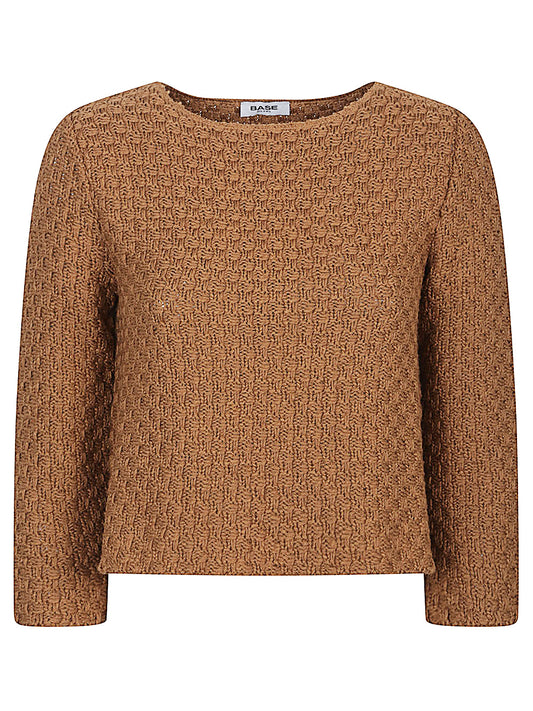 Cotton and linen sweater
