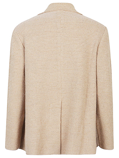 Cotton blend blazer jacket