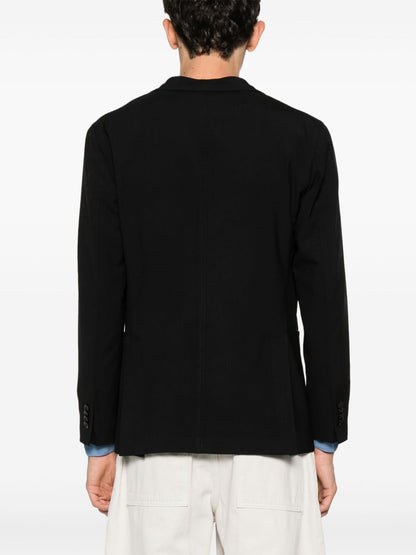 Wool single-breasted jacket