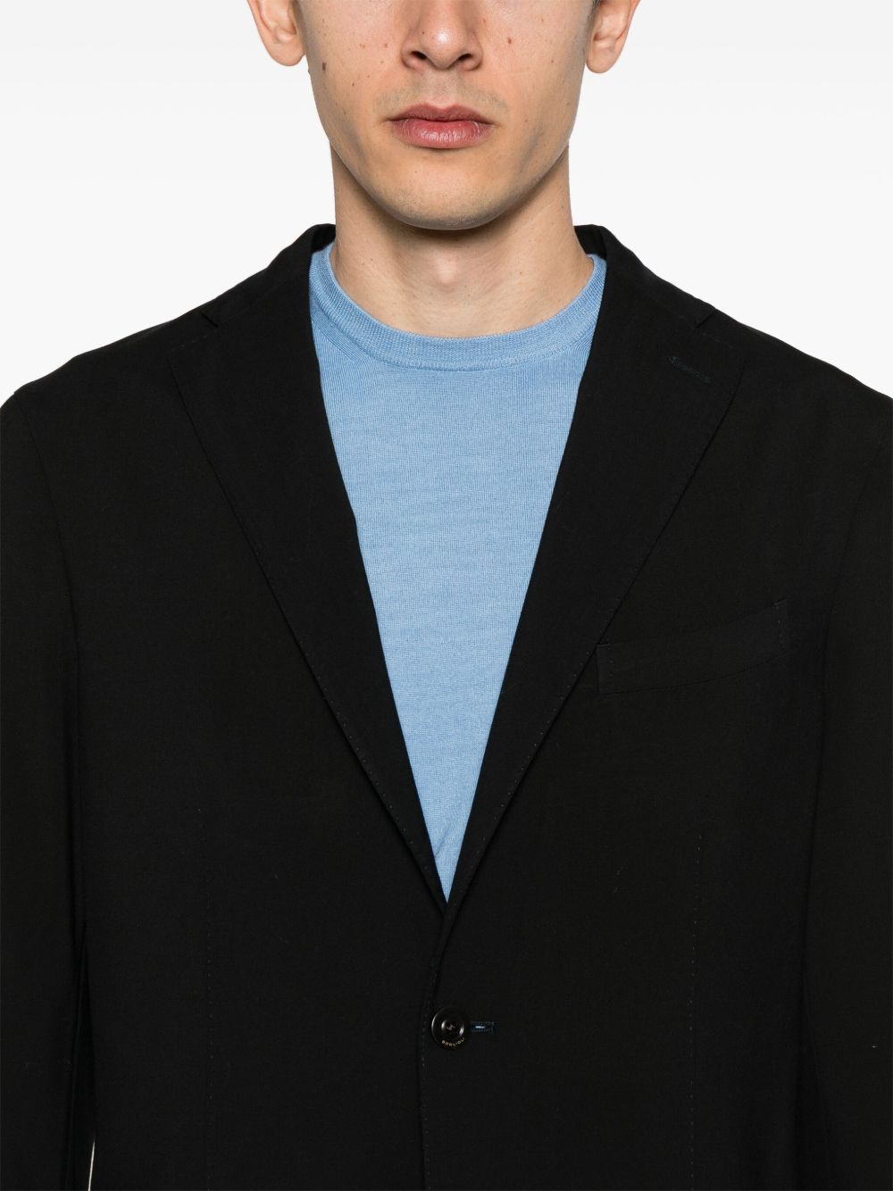 Wool single-breasted jacket