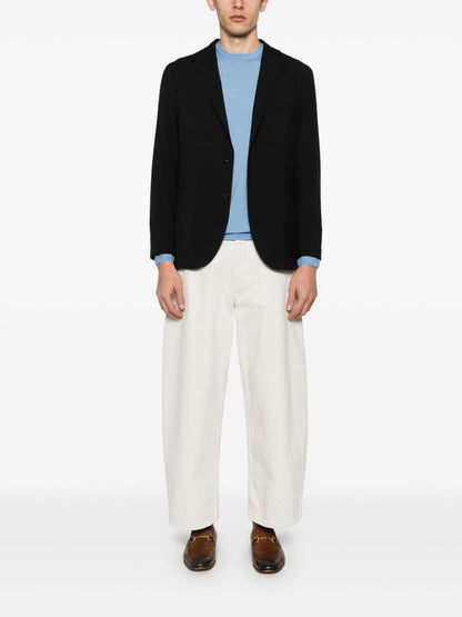 Wool single-breasted jacket