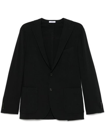 Wool single-breasted jacket