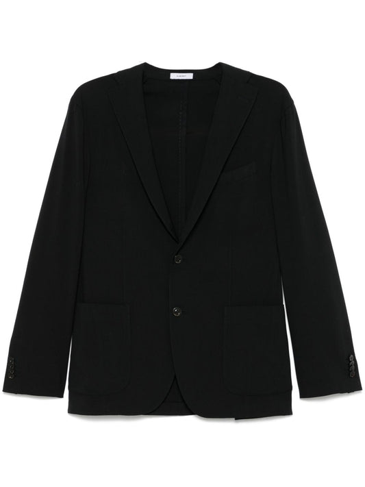 Wool single-breasted jacket