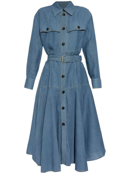 Midi shirtdress