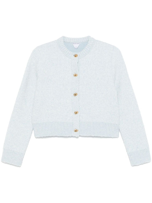 Bouclé wool cardigan