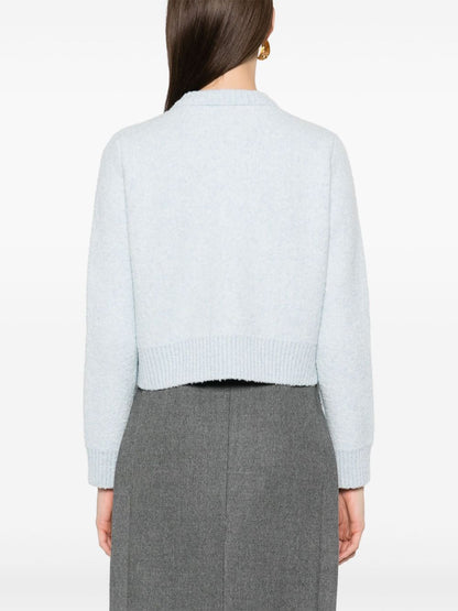 Bouclé wool cardigan
