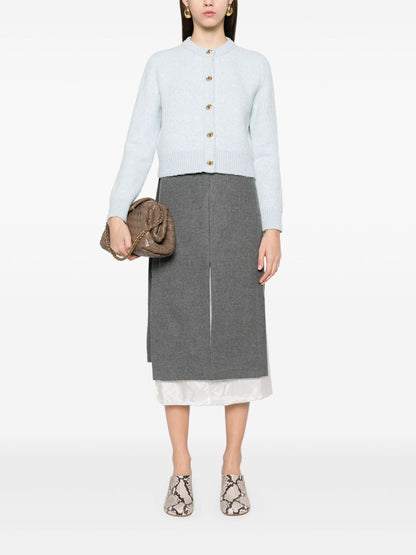 Bouclé wool cardigan