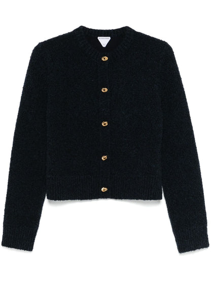 Bouclé wool cardigan